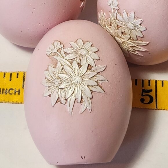 Easter Decor 6 Carved Eggs - Picture 1 of 2